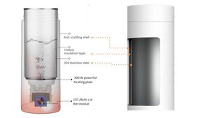 Bouilloire électrique sans fil portable pour faire bouillir et maintenir l'eau chaude, idéale pour le thé, le café et les voyages - Product Image 4