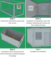Luxe 20/30/40FT Conseil Préfabriqué Flat Pack Container House Australian 2/3 Chambre pour Villas Matériau en acier durable Prix bas