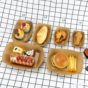 Boîte en papier jetable en forme de bateau, résistante à l'huile et à l'eau, idéale pour les frites, les hot-dogs, les barbecues, les pique-niques - Product Image 6