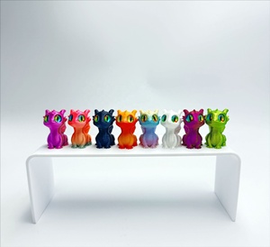 Ornamenti di Animali in <span class=keywords><strong>Plastica</strong></span> Stampati in 3D, Adorabili Statuette di Draghi Mini con Occhi Salienti - Product Image 5