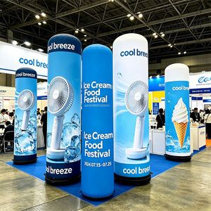 Customized Logo 360 HD Printing Promotional Activity Eye Catching Advertising Inflatable Waterproof Sun-Resistant Pillar - Product Image 1