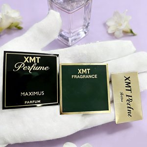 Etiqueta Adhesiva de Aluminio en Relieve de Lujo, Logotipo Metálico Personalizado, Etiqueta 3D Impermeable para Botellas de Perfume, Embalaje Dorado - Product Image 6