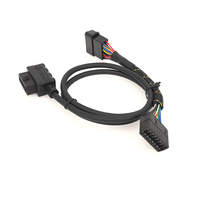Kit de Conexión en Y OBD2 Universal Personalizado, Macho a 2 Hembras con Soportes de Montaje