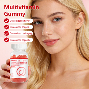 Caramelle Gommose Rosa Dolci con <span class=keywords><strong>Vitamina</strong></span> D3 2000 UI, Integratore Alimentare OEM ODM OBM - Product Image 3