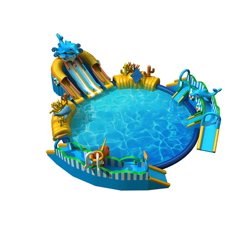 Customized Waterpark Inflatable Water Park Equipment High Quality Floating Inflatable Aqua Park