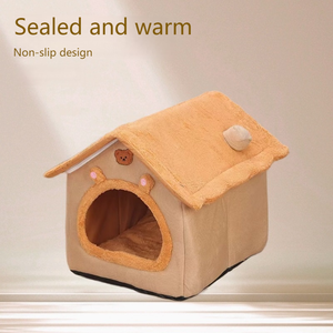 Cama para Mascotas Plegable, Extraíble y Lavable, con Diseño de Animales, para Perros Extra Pequeños y Gatos Pequeños - Product Image 4