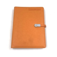 Carnet de notes portable personnalisé en cuir avec boucle magnétique A5, imprimé, promotionnel