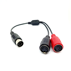 Adaptateur Y séparateur DIN <span class=keywords><strong>7</strong></span> broches vers MIDI <span class=keywords><strong>5</strong></span> broches mâle vers double câble MIDI 2 <span class=keywords><strong>x</strong></span> DIN-<span class=keywords><strong>5</strong></span> - Product Image 2