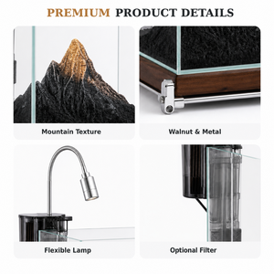 Ensemble de micro-aquarium de bureau avec personnalisation de paysage montagneux, <span class=keywords><strong>petit</strong></span> aquarium - Product Image 3