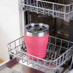 <span class=keywords><strong>Mug</strong></span> de voyage rose portable de 10 oz avec design isolé pour la voiture, la maison, le bureau et les trajets quotidiens - Product Image 2