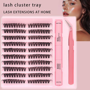 <span class=keywords><strong>Kit</strong></span> de <span class=keywords><strong>cils</strong></span> synthétiques Diy Lash Clusters Wholesale Best-eyelash Faux <span class=keywords><strong>Cils</strong></span> 30D 40D 50D avec colle Tweezer Private Label - Product Image 1