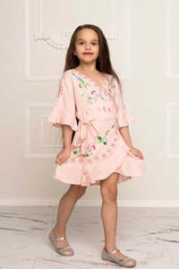 Vestido de Algodón Elegante para Niñas, Temporada de Verano, Diseñado con Detalles Decorativos, Ligero, Transpirable y Cómodo para la Escuela - Product Image 2