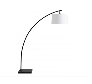 27 Watts Modern Matte <b>Black</b> Metal Floor Lamp LED/Bulb <b>Light</b> Source Fabric <b>Shade</b> for Hotel Bedroom Living Room Standard Size - Product Image 5