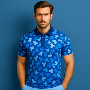Custom Quick Dry 100% Poliéster Sublimación Camuflaje Tallas grandes Golf Polos - Product Image 1