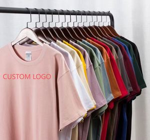 T-shirt en coton épais 100 % coton, manches courtes, couleur unie, coupe oversize unisexe, 280 grammes, marque privée, vente en gros - Product Image 1