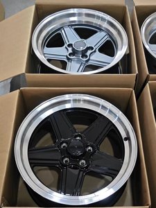 YQ cinque razze argento lega di alluminio fusione ruote auto un pezzo 16x8 16x9 17x8 17x9 - Product Image 2