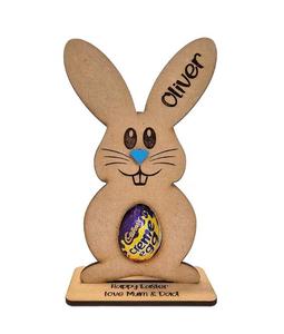 Personalised <strong>Easter</strong> <strong>Egg</strong> Rabbit Holder Decoration Bunny Treat <strong>Kinder</strong> <strong>Egg</strong> Hunt Gifts for Kids - Product Image 3