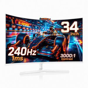 Moniteur de jeu <span class=keywords><strong>PC</strong></span> incurvé à bord fin, 34 pouces, écran ultra-large 4K, taux de rafraîchissement élevé, écran de jeu 240 Hz, écran LCD pour <span class=keywords><strong>Macbook</strong></span> - Product Image 1
