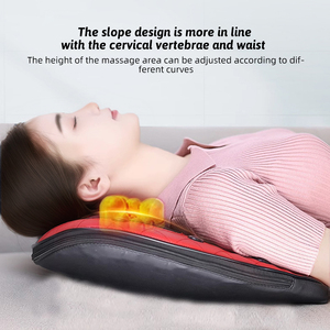 Nueva Llegada Venta Caliente 3D Shiastu Cojín de Masaje Vibración Compresa Caliente Espalda/Cintura/Cadera Asiento de Coche Masajeador PU Mejor Precio - Product Image 4