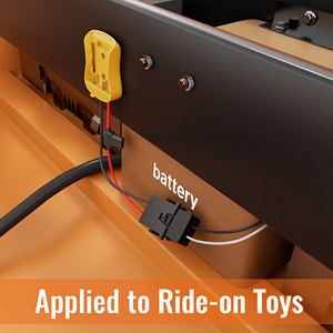 Adaptateur de prise de courant pour station de batterie 20V pour véhicule électrique pour enfants 12V, avec fil de cuivre de calibre 12 et fusible, pour mise à niveau DIY - Product Image 5