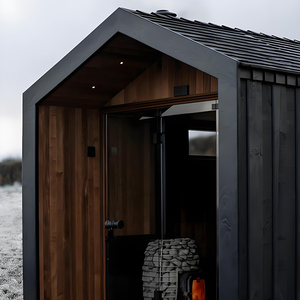 Usine de fabrication de sauna extérieur sur mesure, poêle à vapeur électrique en bois massif sur mesure <span class=keywords><strong>pour</strong></span> sauna intérieur, <span class=keywords><strong>pour</strong></span> usage en villa avec panneau de commande 220V - Product Image 5