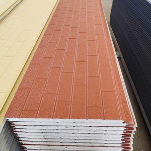 Tableros tallados de metal duradero con <span class=keywords><strong>panel</strong></span> <span class=keywords><strong>sándwich</strong></span> de poliuretano PU para exteriores, impermeables e ignífugos - Product Image 2
