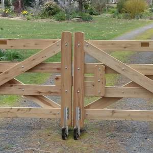 Roue de <span class=keywords><strong>roulette</strong></span> de porte pivotante pour porte et clôture <span class=keywords><strong>en</strong></span> bois - Product Image 6