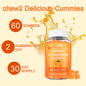 Zuckerfreies L Carnitin 500mg Gummi kreatin Pre Workout Gummies L-Carnitin Supplement Kreatin Mono hydrat erhöhte Energie - Product Image 5