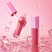 FAIRY LG45 Tubes de brillant à lèvres végétaliens hydratants et waterproof avec paillettes, personnalisables, vente en gros, en vrac, emballage de base pour marque privée