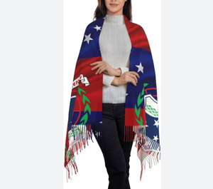 Bufanda de Invierno para Mujer con <span class=keywords><strong>la</strong></span> Bandera de Paraguay, Bufanda de Pashmina Suave y Cálida con Flecos - Product Image 6