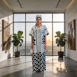 Vestido Africano de Moda en Oferta, Vestido Largo Estampado, Vestidos Africanos de Talla Grande, Kaftan - Product Image 2