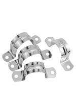 Collier de serrage métrique OEM en acier inoxydable à deux trous