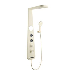 Panneau de douche mural multifonctionnel blanc crème de qualité supérieure pour hôtel, appartement, villa, ensemble de douche pour salle de bain - Product Image 1