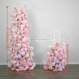 Fábrica de Flores Artificiales DKB, Venta al por Mayor de Decoración y Suministros para Bodas, Telones de Fondo Rosados Artificiales, Decoración con Flores Artificiales - Product Image 2