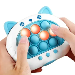 Fast Push Game Toy for Boys Girls Quick Push light up Fidget Toys Bubble Stress Pop Finger Trend Game Xmas