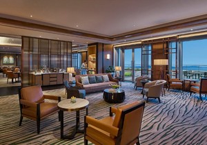 Shiyi <span class=keywords><strong>Shangri</strong></span>-<span class=keywords><strong>La</strong></span> โรงแรมและรีสอร์ท5ดาวชุดเฟอร์นิเจอร์ห้องนอนโรงแรมปรับแต่งได้สำหรับอพาร์ทเมนต์โครงการ ODM - Product Image 4