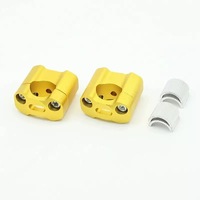 Adaptor Klem Pengangkat Stang Motor CNC Aluminium 22mm hingga 28mm Universal 1 Set
