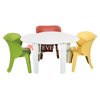 Chaise éléphant de dessin animé, mobilier de maternelle, tabouret de jeu coloré, ensemble table et chaise pour enfants