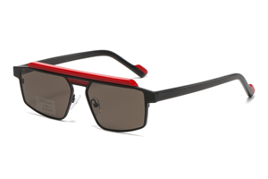 Cao cấp Acetate khung kết hợp kim loại hàng không nhân đôi Kính mát với CR39 lớp phủ ống kính - Product Image 6