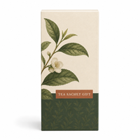 Cartons à fond verrouillable écologiques et recyclables personnalisés avec revêtement UV et impression offset pour les coffrets cadeaux de sachets de thé de spécialité