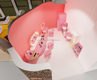 Salon de beauté pour enfants Moetry, jeu de rôle, aire de jeux intérieure, maison de jeu, salle de maquillage rose