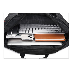 Bolso organizador de ordenador portátil con logotipo personalizado al por mayor, bolso de hombro individual, práctico bolso cruzado de negocios para exteriores, bolso de ordenador portátil unisex a la moda - Product Image 2