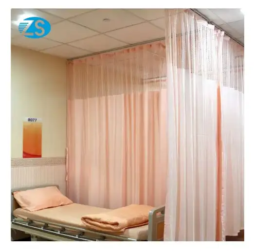 Bactericida/médico cortina ignífuga particiones cama de hospital cubículo cortinas