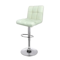 Tabouret pivotant, siège en cuir Pu, avec cadre métallique, matériel de salon, nouveau, à la mode,