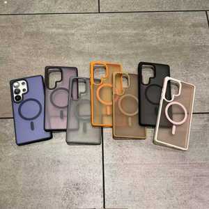 เคสใสกึ่งโปร่งแสงแบบแม่เหล็ก รองรับการชาร์จไร้สาย สำหรับ Samsung S26 <span class=keywords><strong>S22</strong></span> S23 S24 <span class=keywords><strong>Ultra</strong></span> S25 Plus ป้อง<span class=keywords><strong>กัน</strong></span>แรงกระแทก - Product Image 3