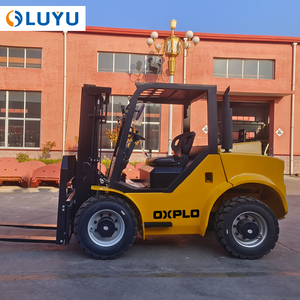 <span class=keywords><strong>Montacargas</strong></span> Todoterreno de 3 Toneladas 4x4 Diésel con Neumáticos Sólidos/Neumáticos Neumáticos, Mástil Dúplex/Triples <span class=keywords><strong>para</strong></span> Alta Eficiencia en Infraestructura y Tuberías - Product Image 1
