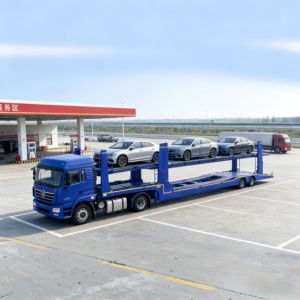 Semi-<span class=keywords><strong>remorque</strong></span> porte-voitures 2 ou 3 essieux, 20-40 tonnes, pour le transport de 6, 8, 10 ou 12 voitures de course, à vendre aux Philippines - Product Image 1