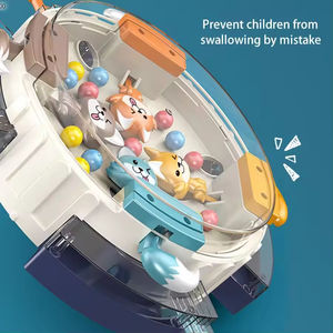 เกมกระดานการศึกษาสำหรับเด็ก การ์ตูน เกมในร่ม เกมฝึกปฏิกิริยาตอบสนองระหว่างมือและตา เกมครอบครัว เกมกบกินถั่ว - Product Image 4