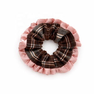 Élégant doux robe à carreaux chouchous pour filles mode doux automne <span class=keywords><strong>hiver</strong></span> cheveux cravates pour femmes dames cheveux accessoires en Stock - Product Image 1