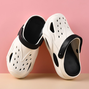 Women's <b>Clogs</b> Summer Outdoor Thick Sole Non Slip EVA Hollow Breathable Closed Toe Slippers Couple Sandals Size 38-45 - Product Image 2